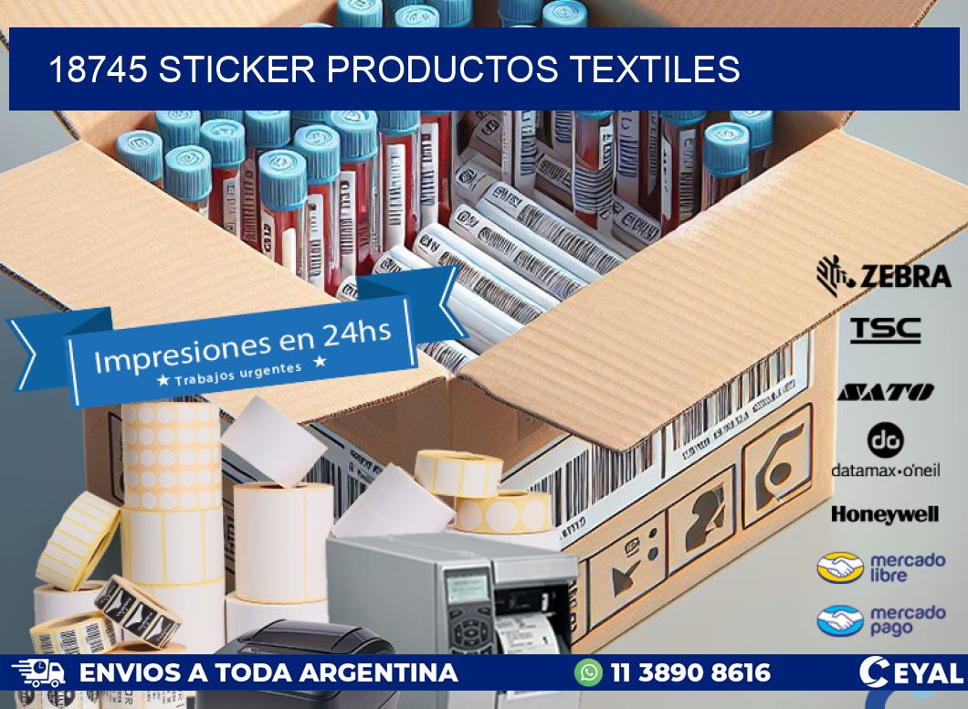 18745 STICKER PRODUCTOS TEXTILES