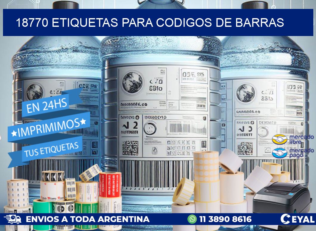 18770 ETIQUETAS PARA CODIGOS DE BARRAS
