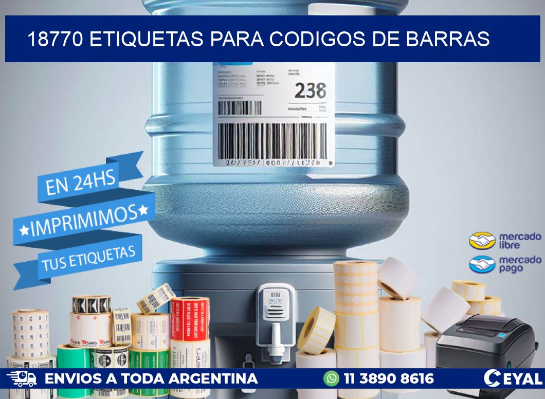 18770 ETIQUETAS PARA CODIGOS DE BARRAS