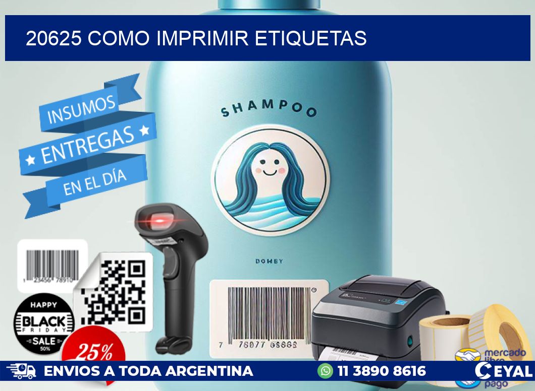 20625 como imprimir etiquetas