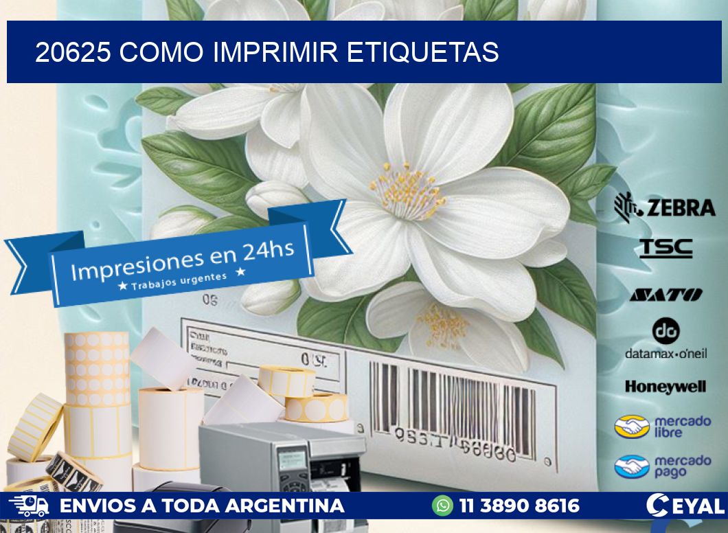 20625 como imprimir etiquetas