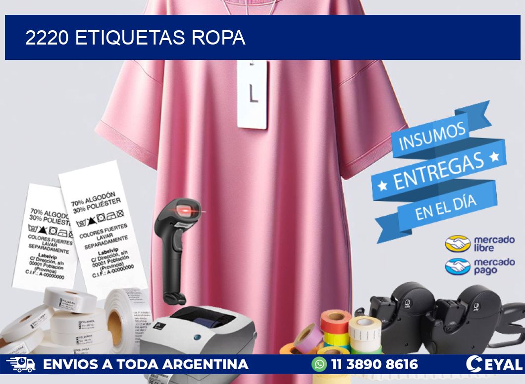 2220 ETIQUETAS ROPA