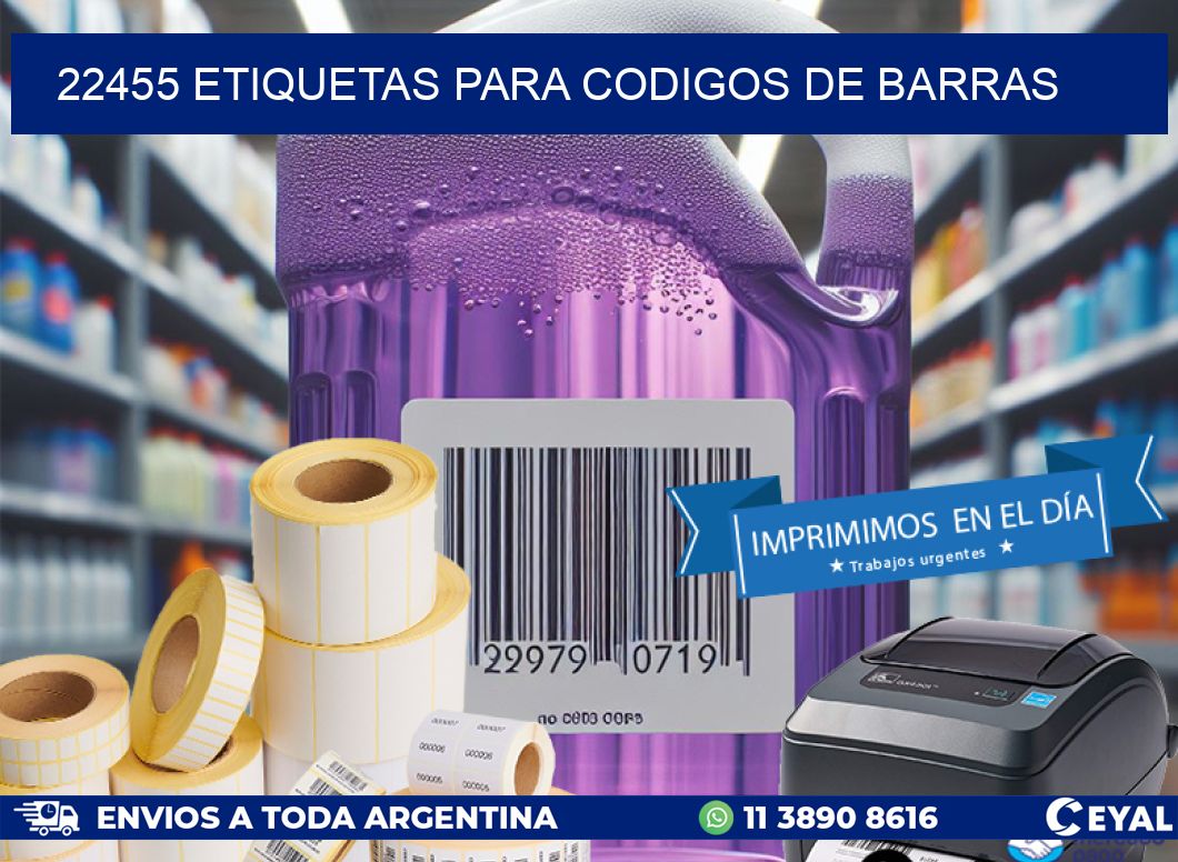 22455 ETIQUETAS PARA CODIGOS DE BARRAS