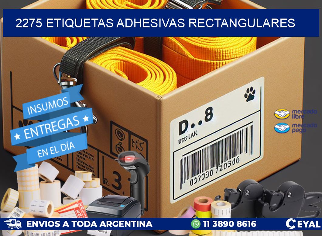 2275 ETIQUETAS ADHESIVAS RECTANGULARES