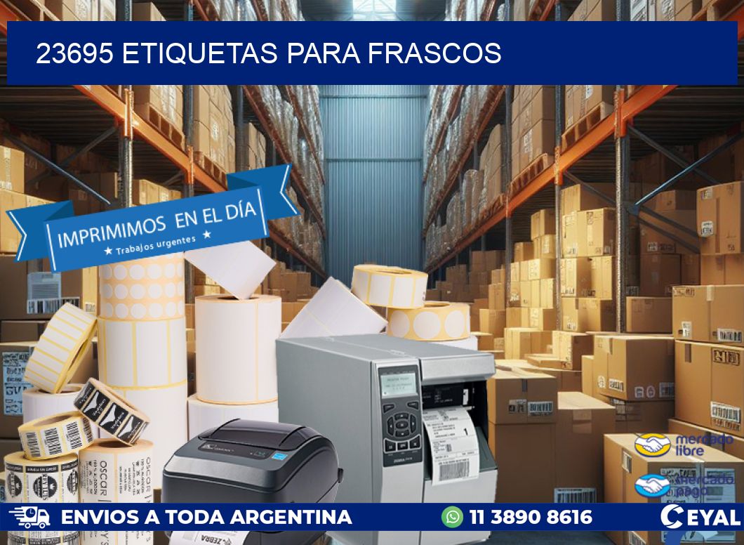 23695 etiquetas para frascos
