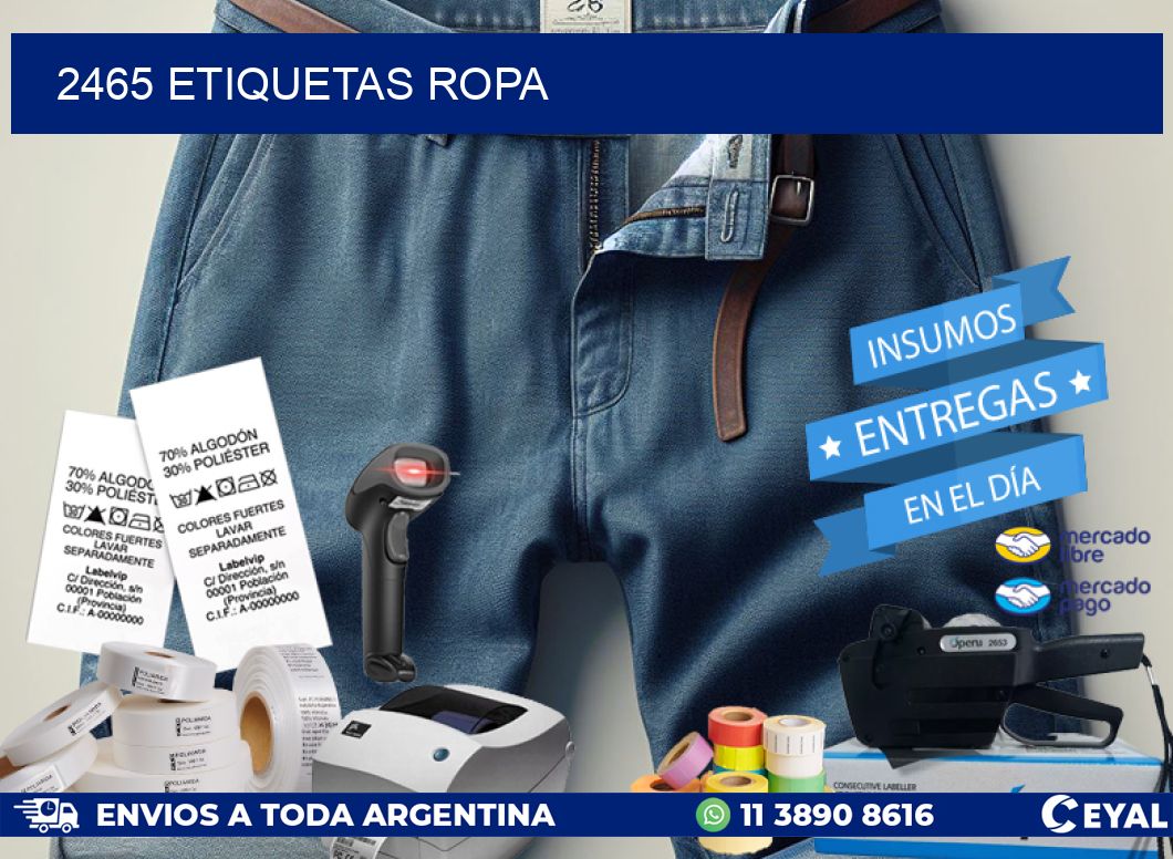 2465 ETIQUETAS ROPA