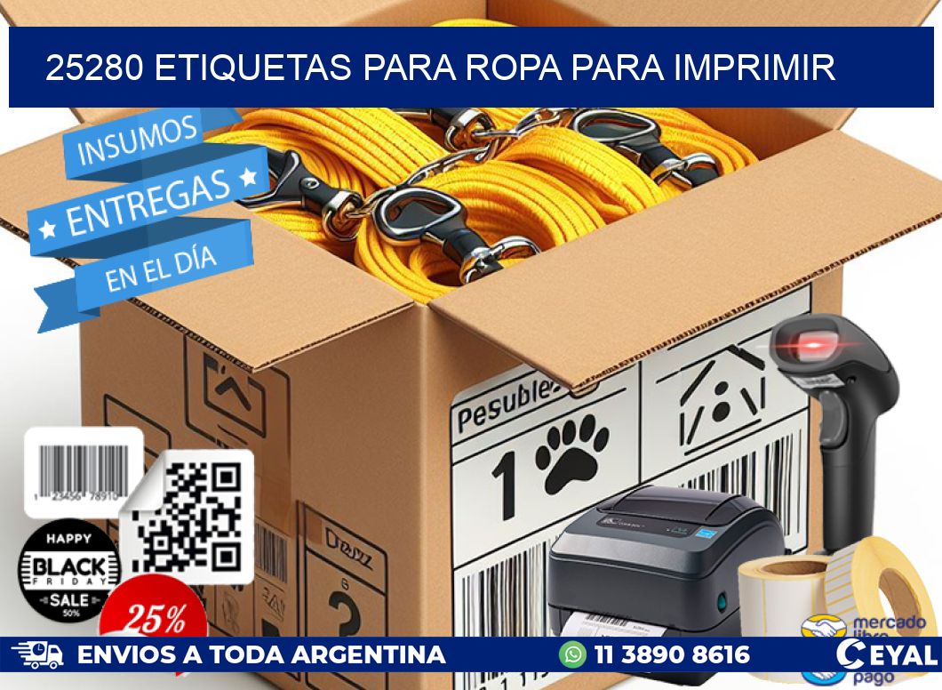 25280 ETIQUETAS PARA ROPA PARA IMPRIMIR