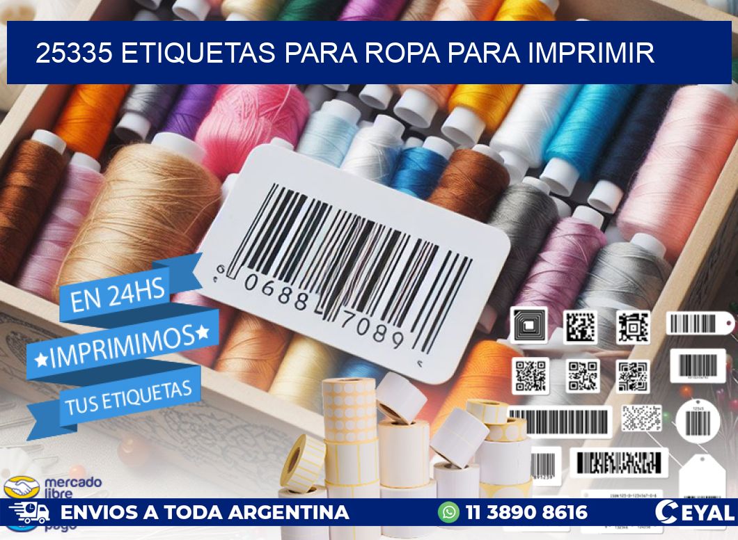 25335 ETIQUETAS PARA ROPA PARA IMPRIMIR
