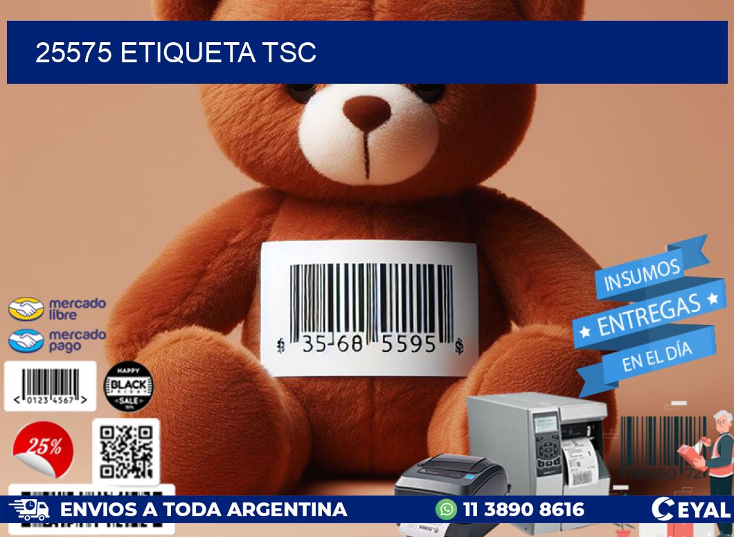 25575 etiqueta tsc