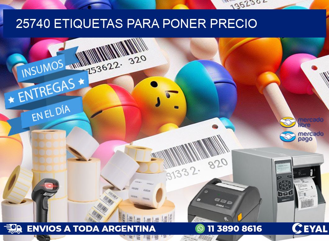 25740 ETIQUETAS PARA PONER PRECIO