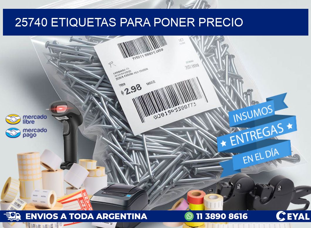 25740 ETIQUETAS PARA PONER PRECIO