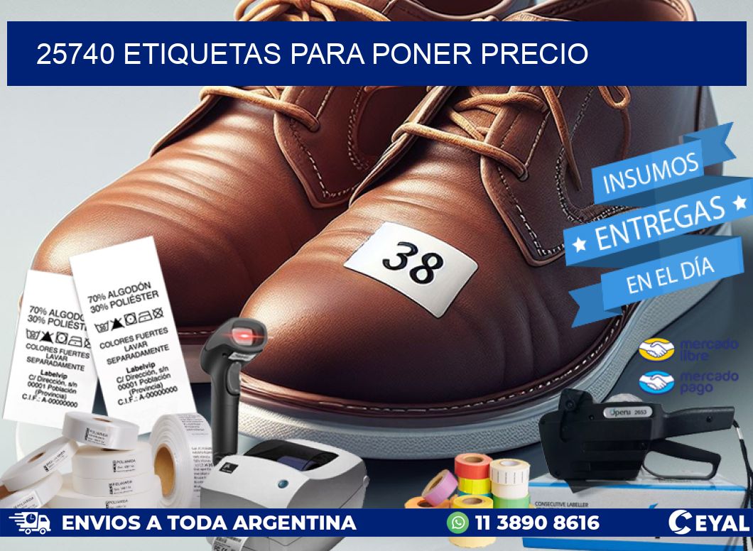 25740 ETIQUETAS PARA PONER PRECIO
