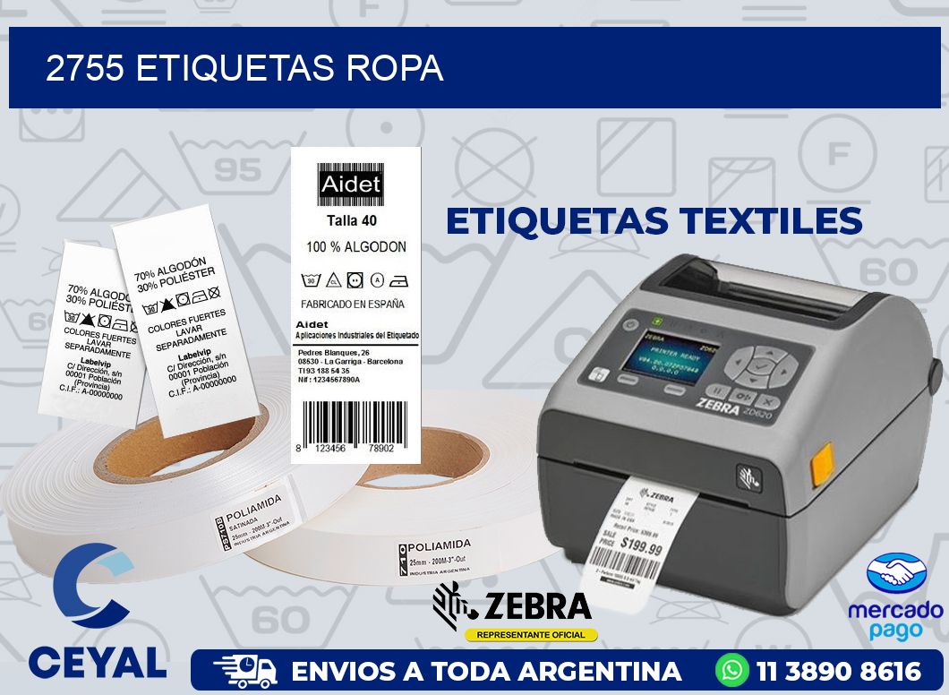 2755 ETIQUETAS ROPA