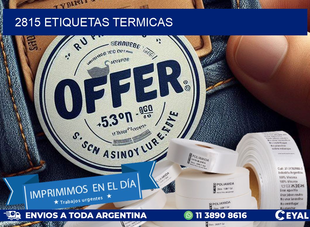 2815 ETIQUETAS TERMICAS