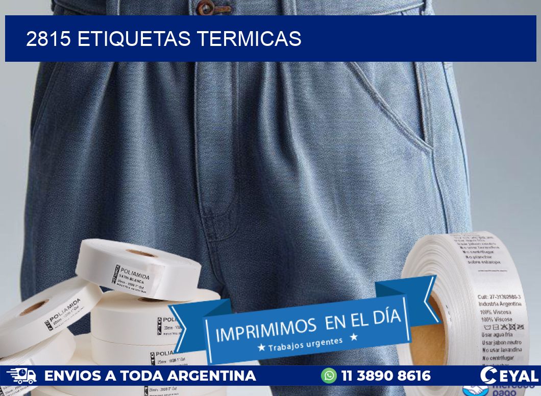 2815 ETIQUETAS TERMICAS