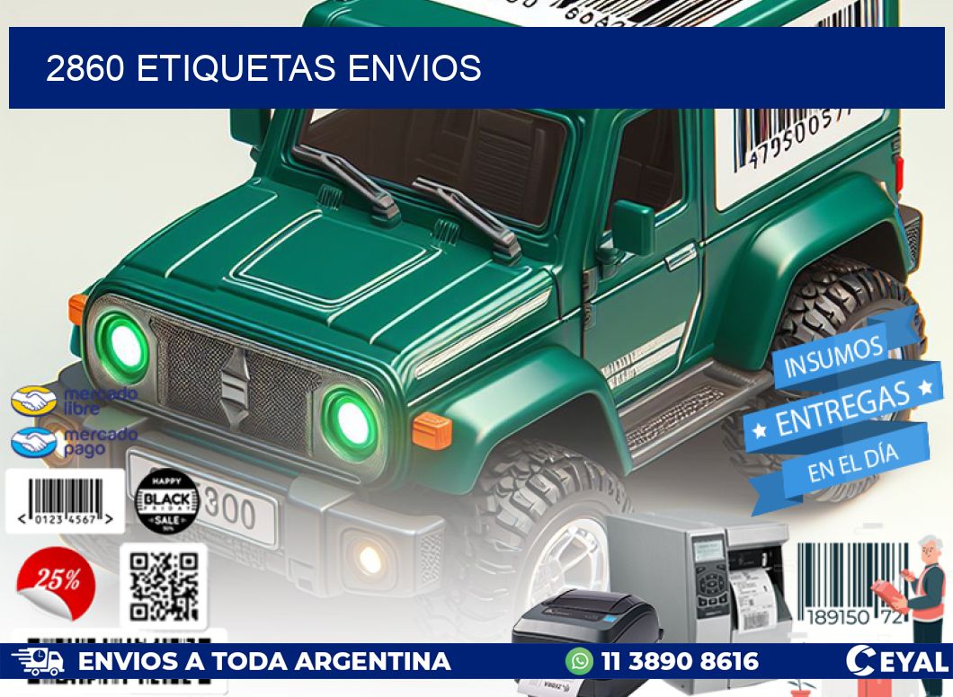 2860 Etiquetas envios