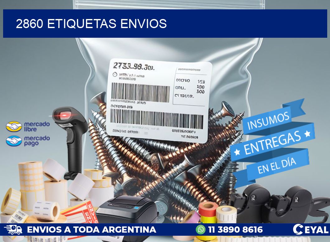 2860 Etiquetas envios
