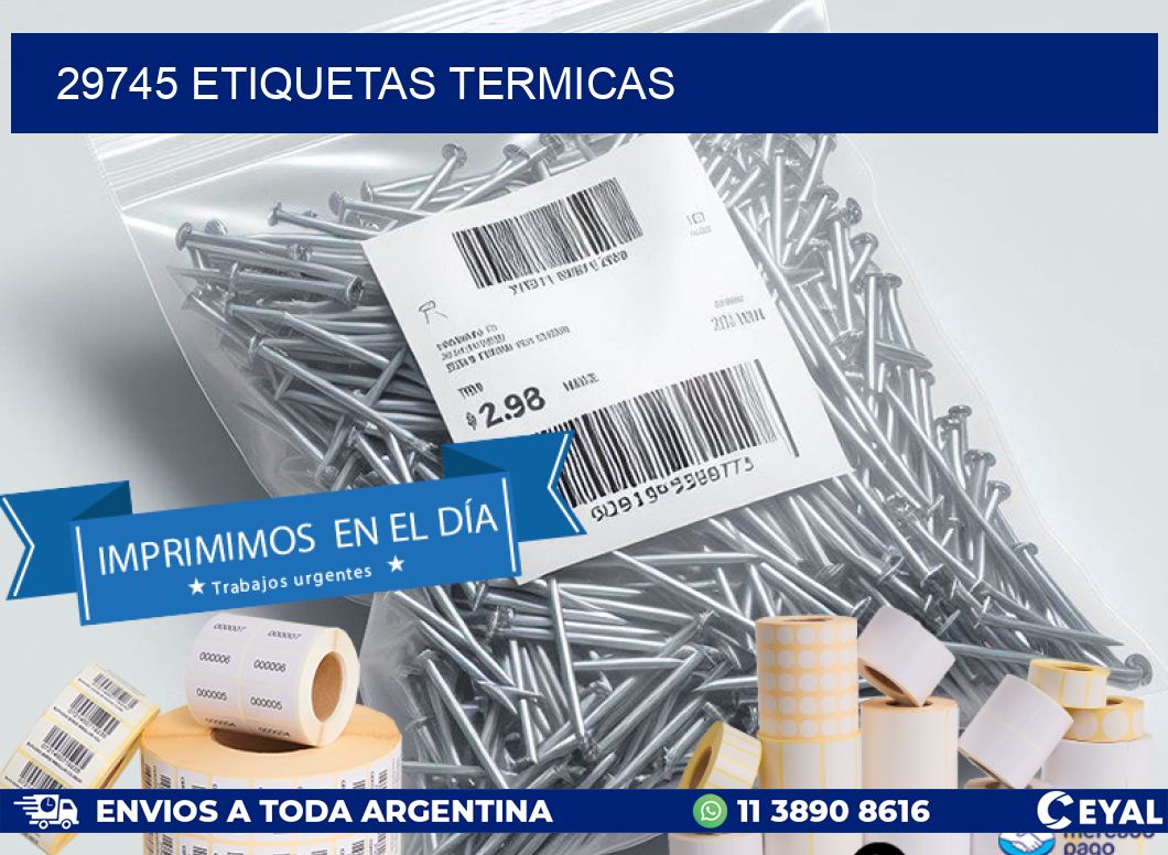 29745 ETIQUETAS TERMICAS
