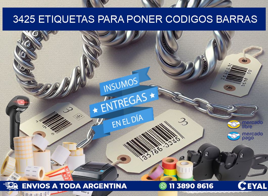 3425 ETIQUETAS PARA PONER CODIGOS BARRAS