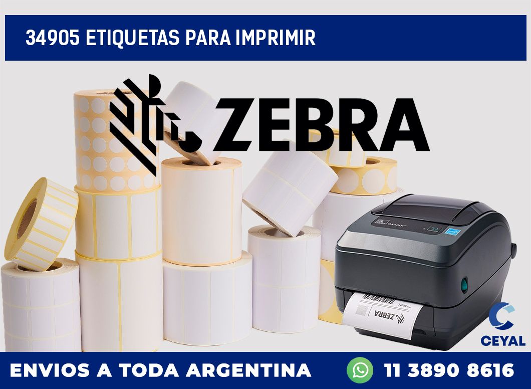 34905 ETIQUETAS PARA IMPRIMIR