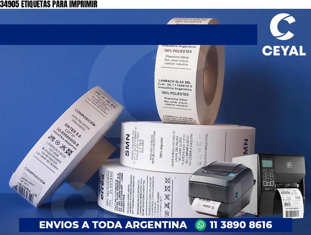 34905 ETIQUETAS PARA IMPRIMIR
