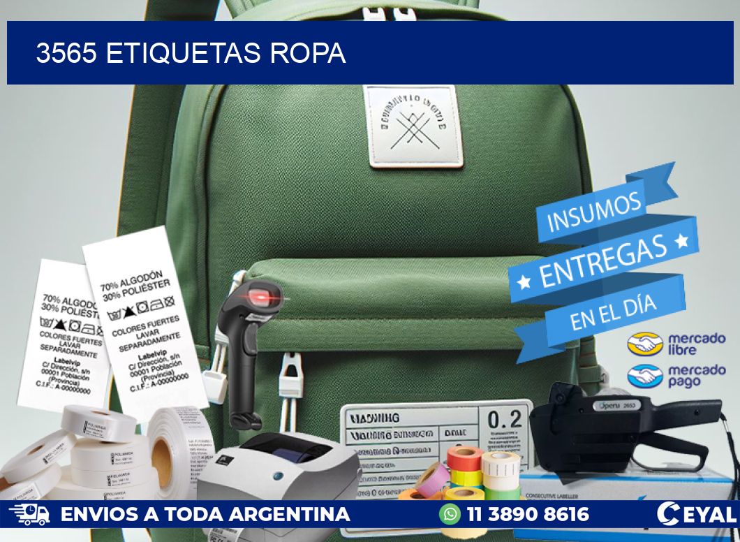 3565 ETIQUETAS ROPA