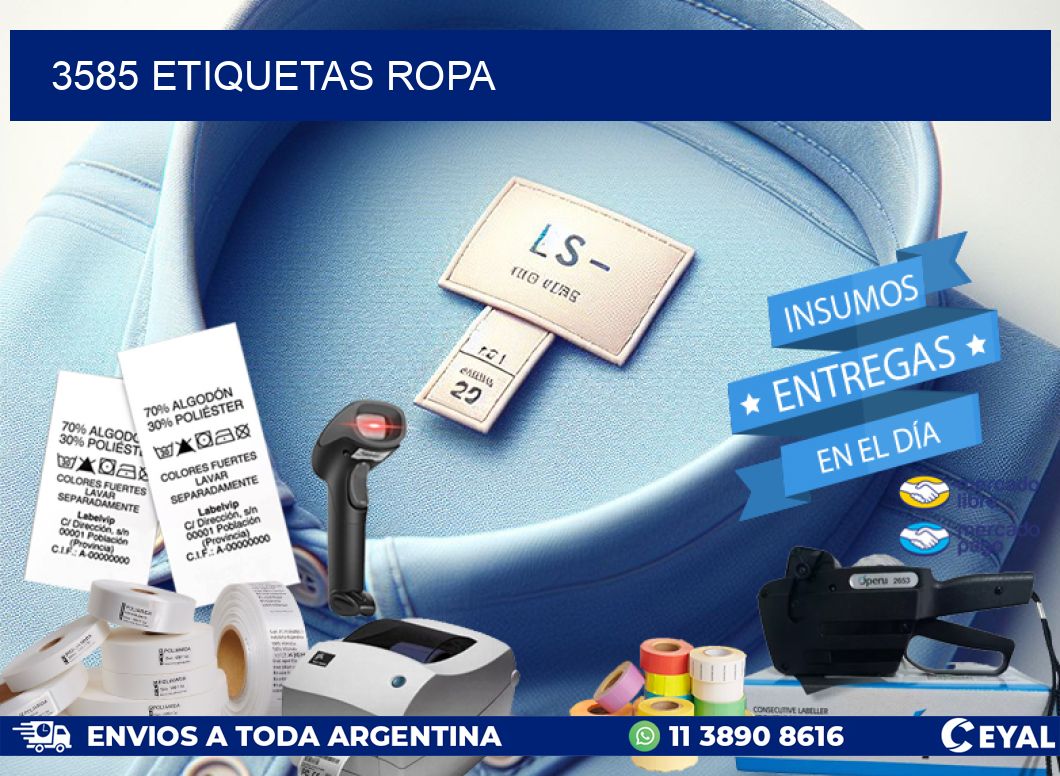 3585 ETIQUETAS ROPA