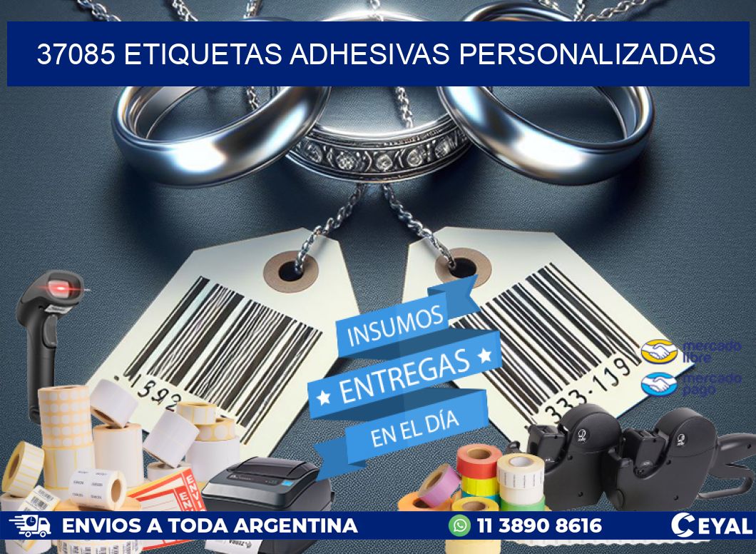 37085 Etiquetas adhesivas personalizadas