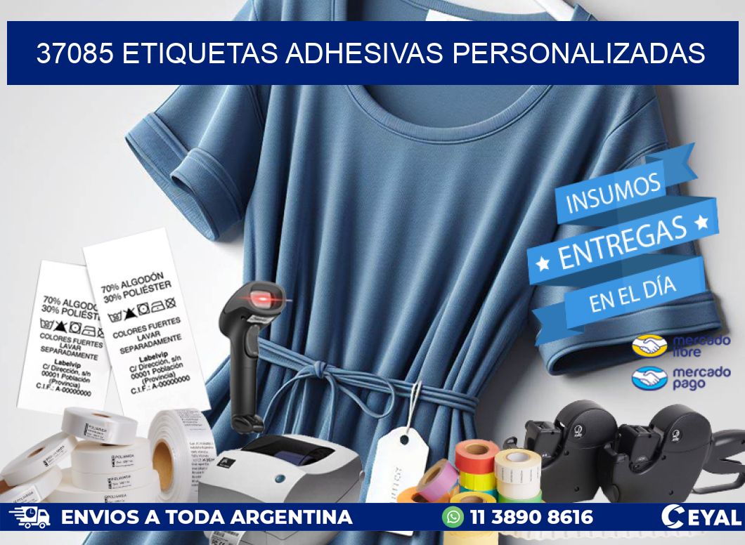 37085 Etiquetas adhesivas personalizadas