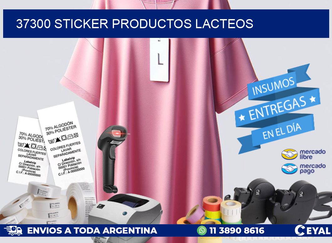 37300 STICKER PRODUCTOS LACTEOS