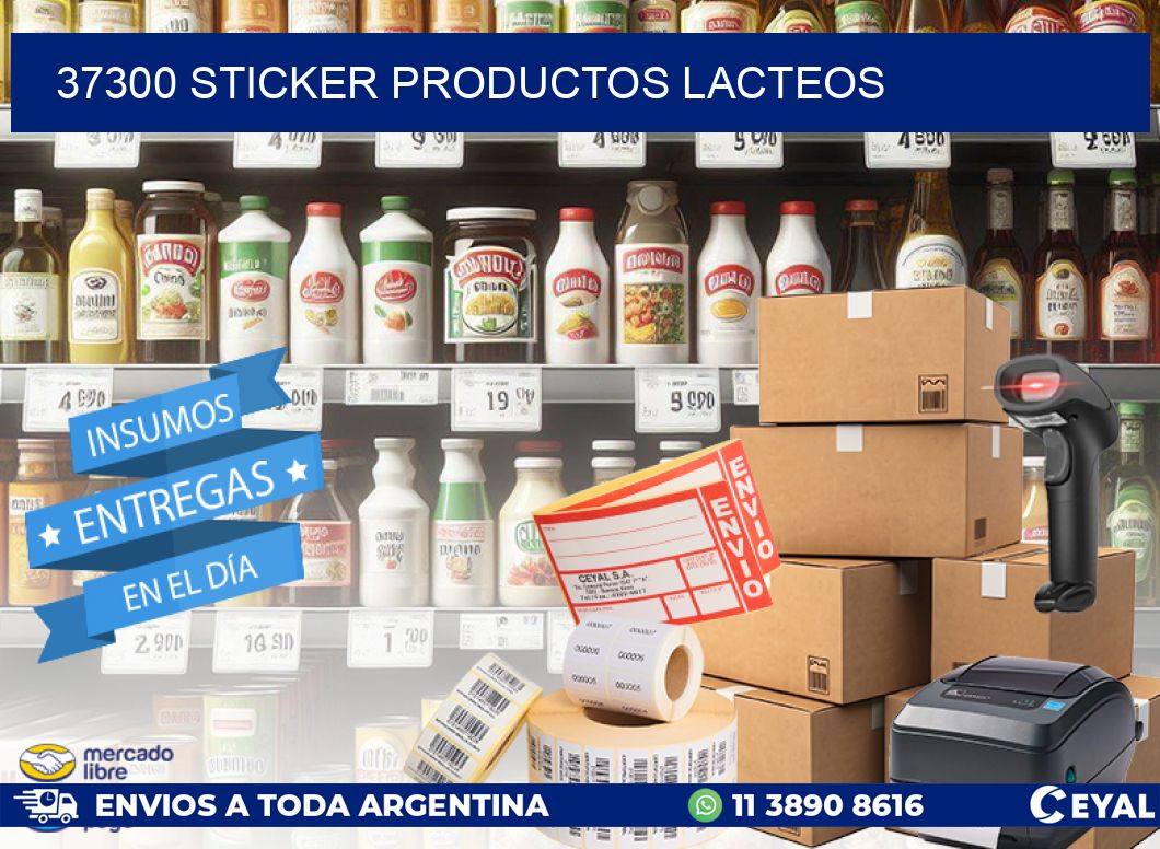 37300 STICKER PRODUCTOS LACTEOS