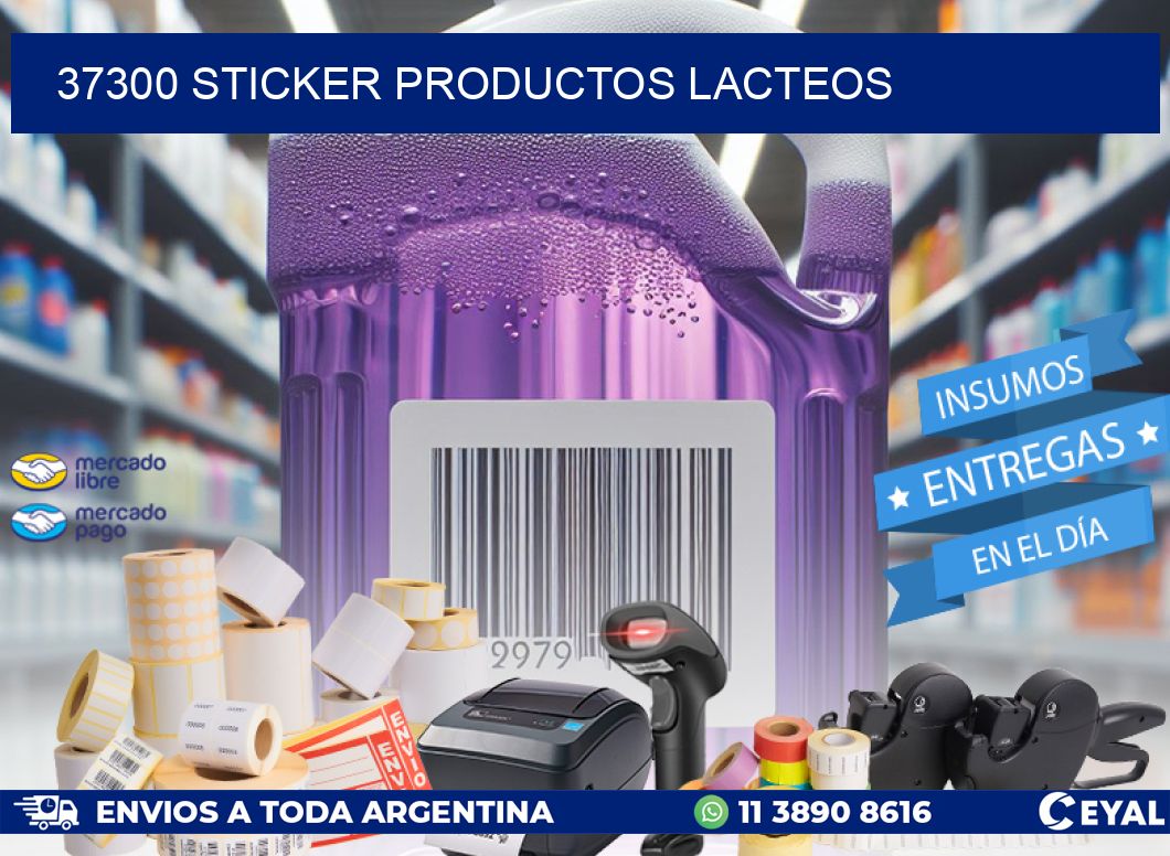 37300 STICKER PRODUCTOS LACTEOS