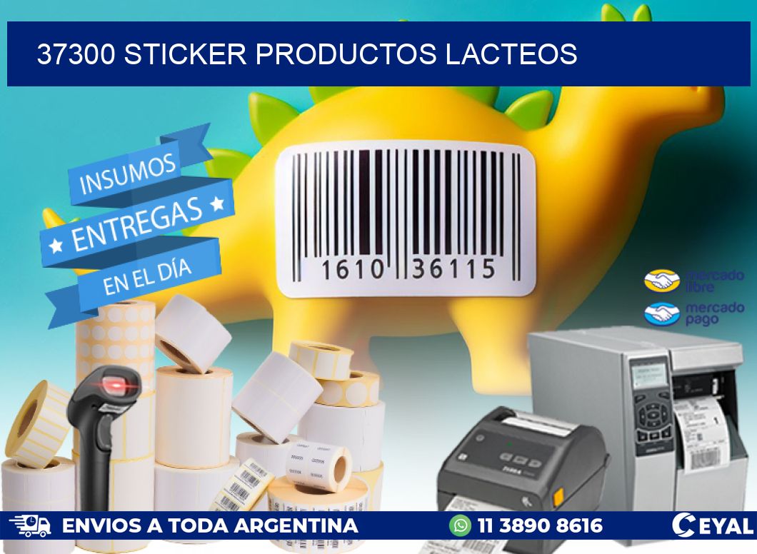 37300 STICKER PRODUCTOS LACTEOS