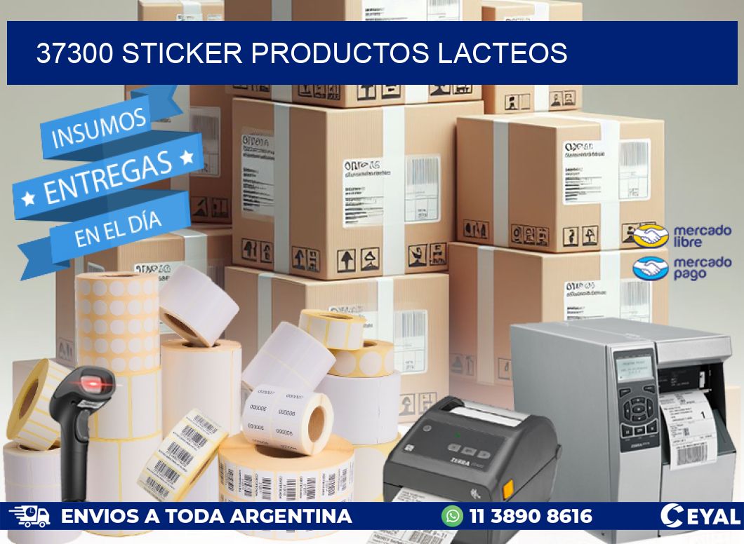 37300 STICKER PRODUCTOS LACTEOS