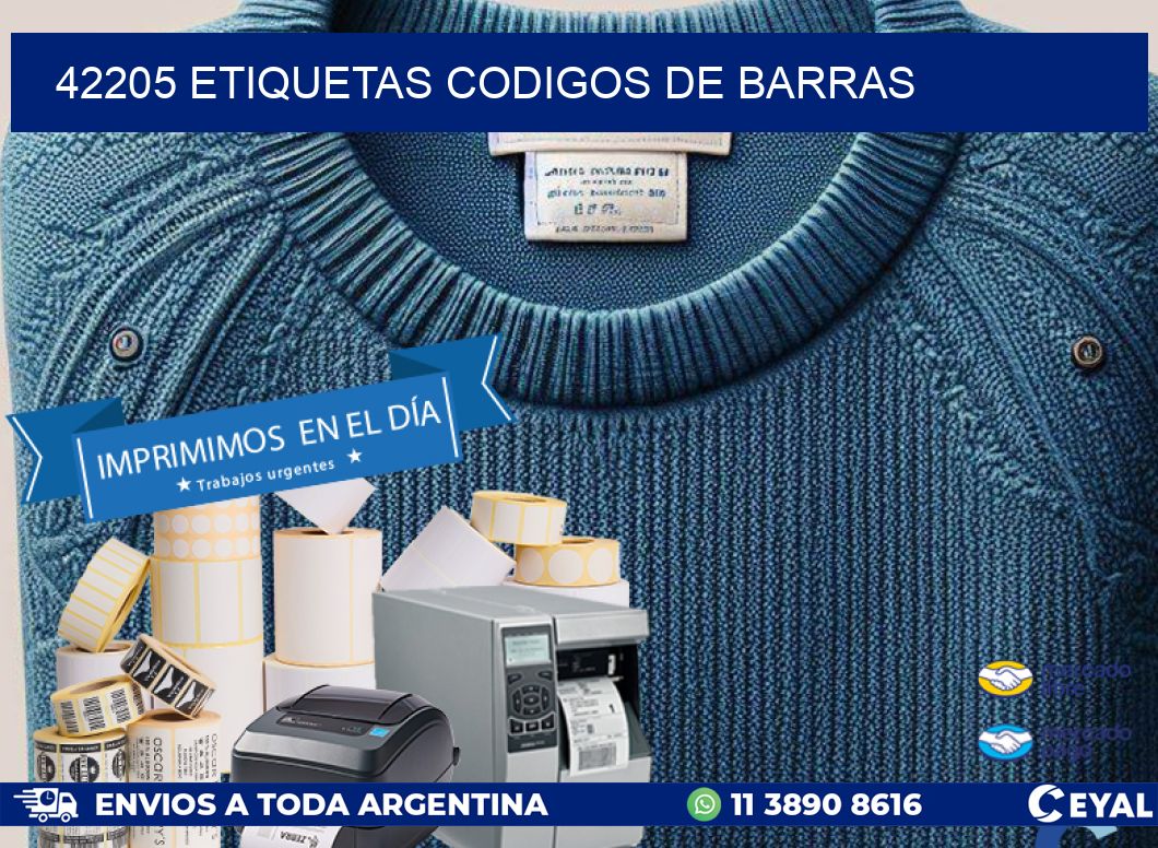 42205 etiquetas codigos de barras