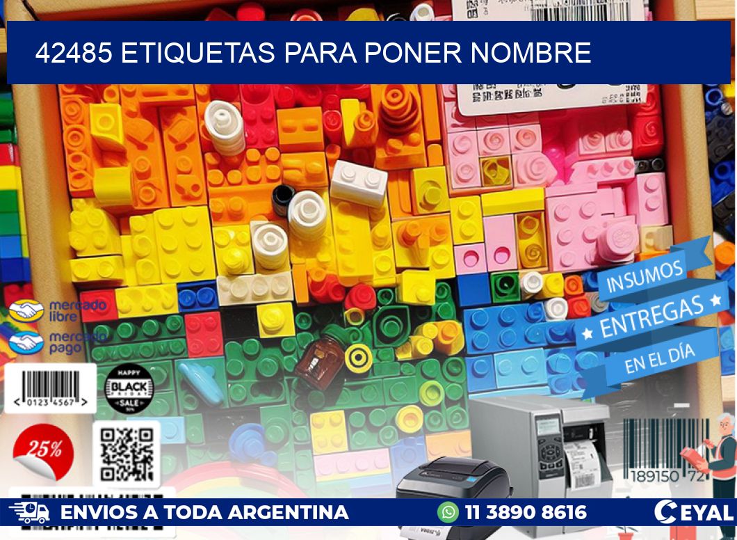 42485 ETIQUETAS PARA PONER NOMBRE