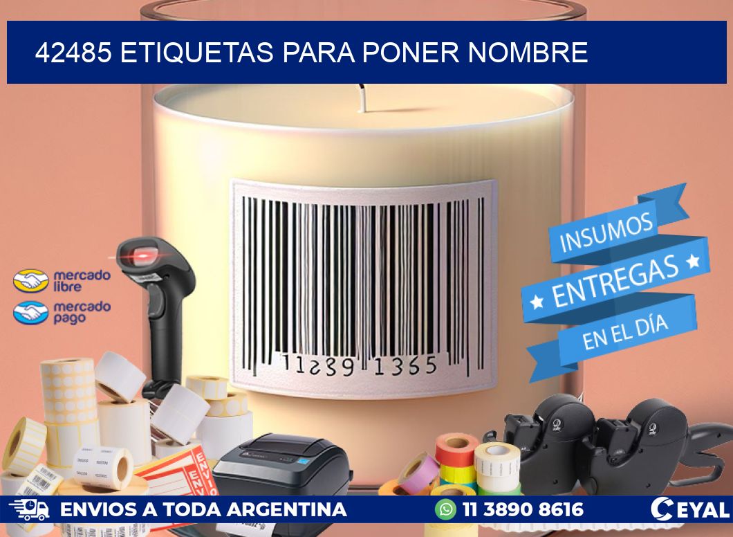 42485 ETIQUETAS PARA PONER NOMBRE