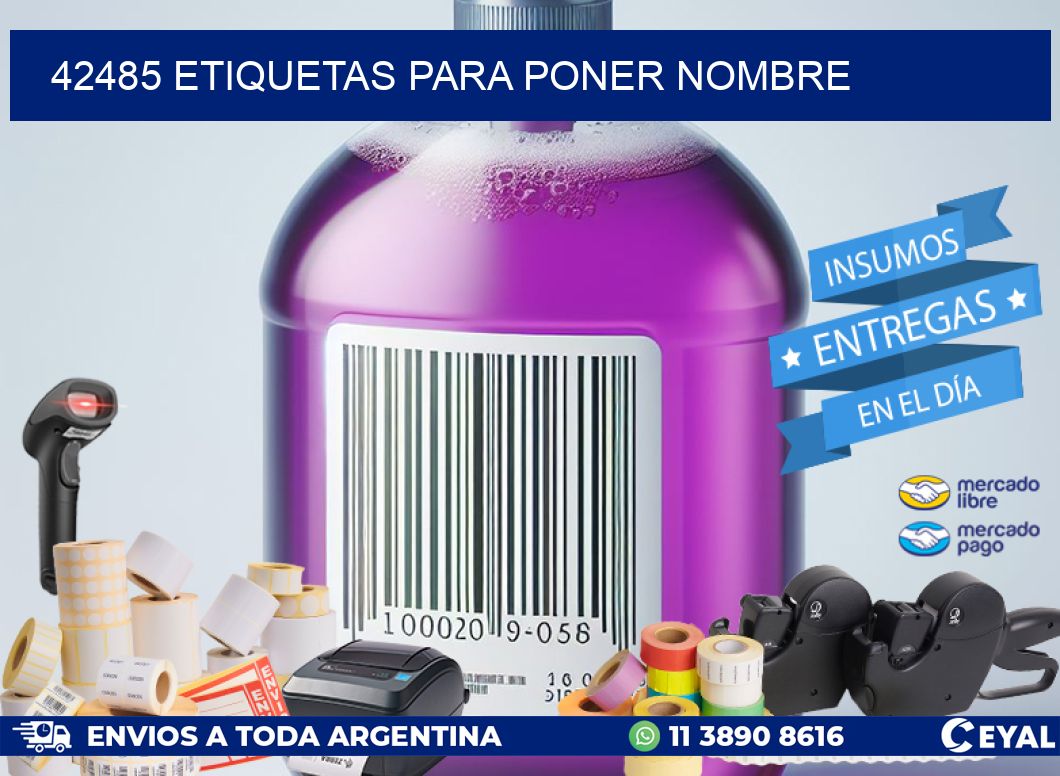 42485 ETIQUETAS PARA PONER NOMBRE