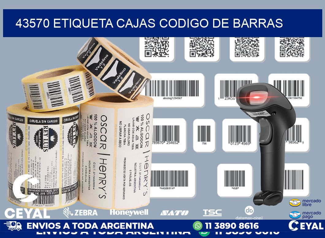 43570 etiqueta cajas codigo de barras