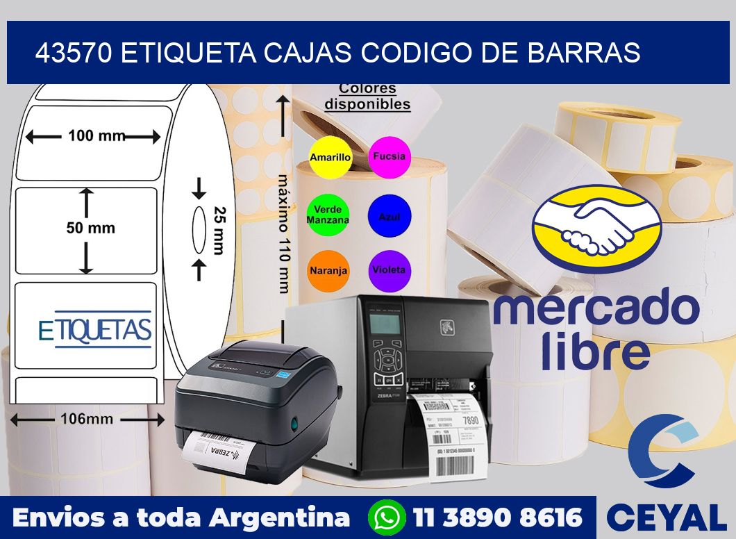 43570 etiqueta cajas codigo de barras