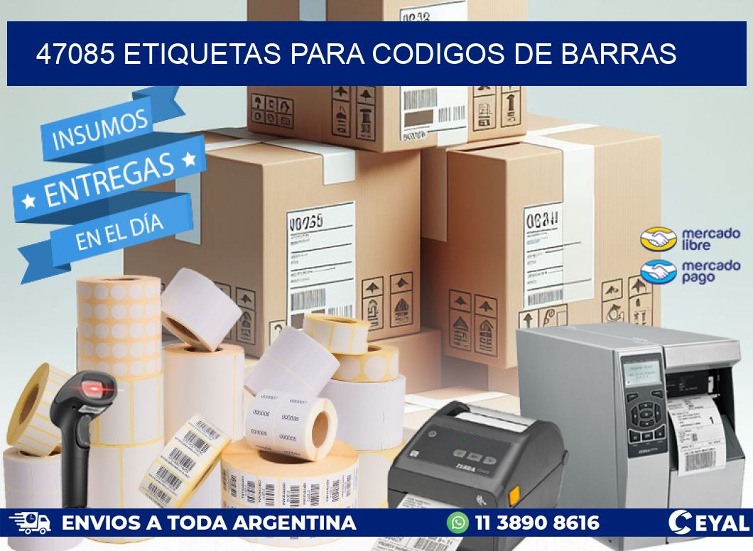 47085 ETIQUETAS PARA CODIGOS DE BARRAS