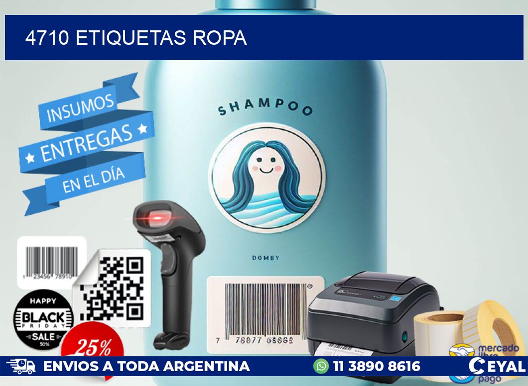 4710 ETIQUETAS ROPA