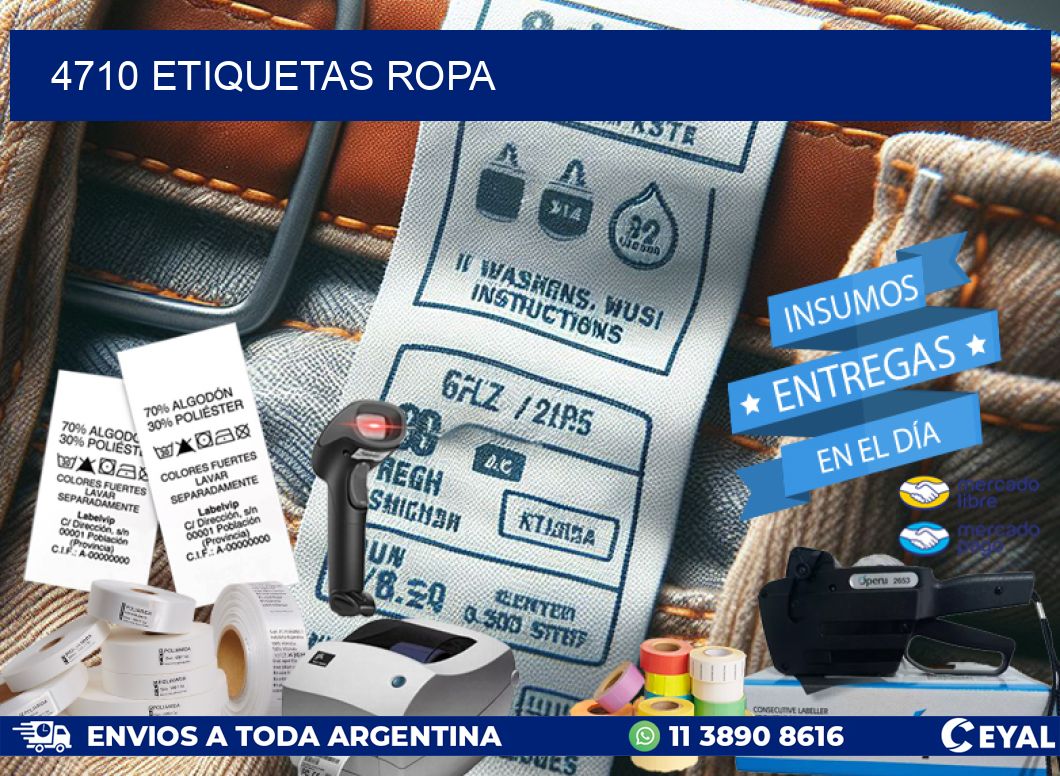 4710 ETIQUETAS ROPA