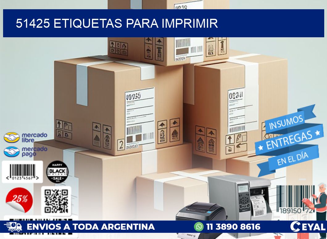 51425 etiquetas para imprimir