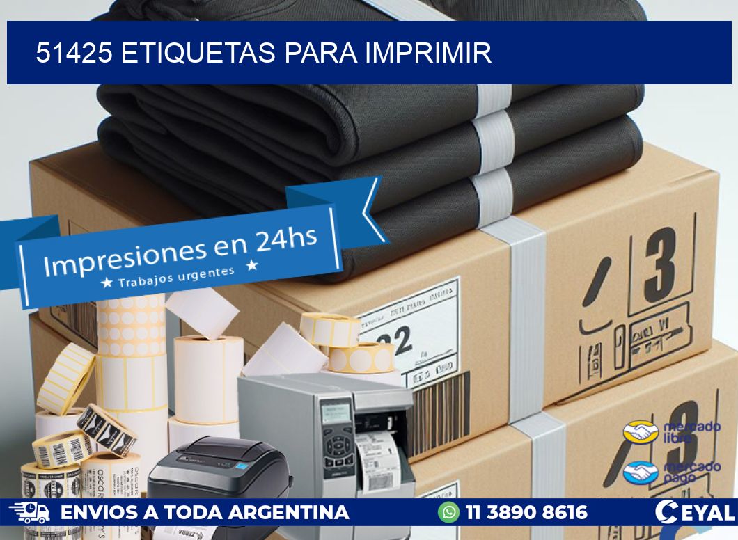 51425 etiquetas para imprimir