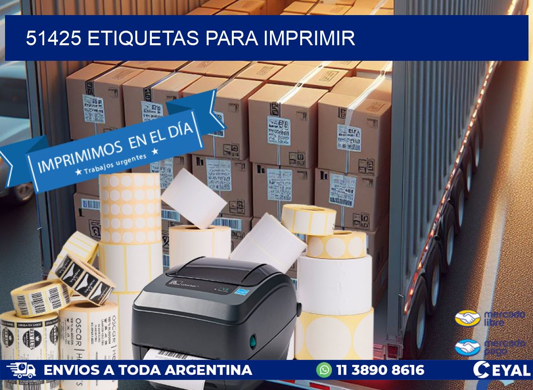 51425 etiquetas para imprimir
