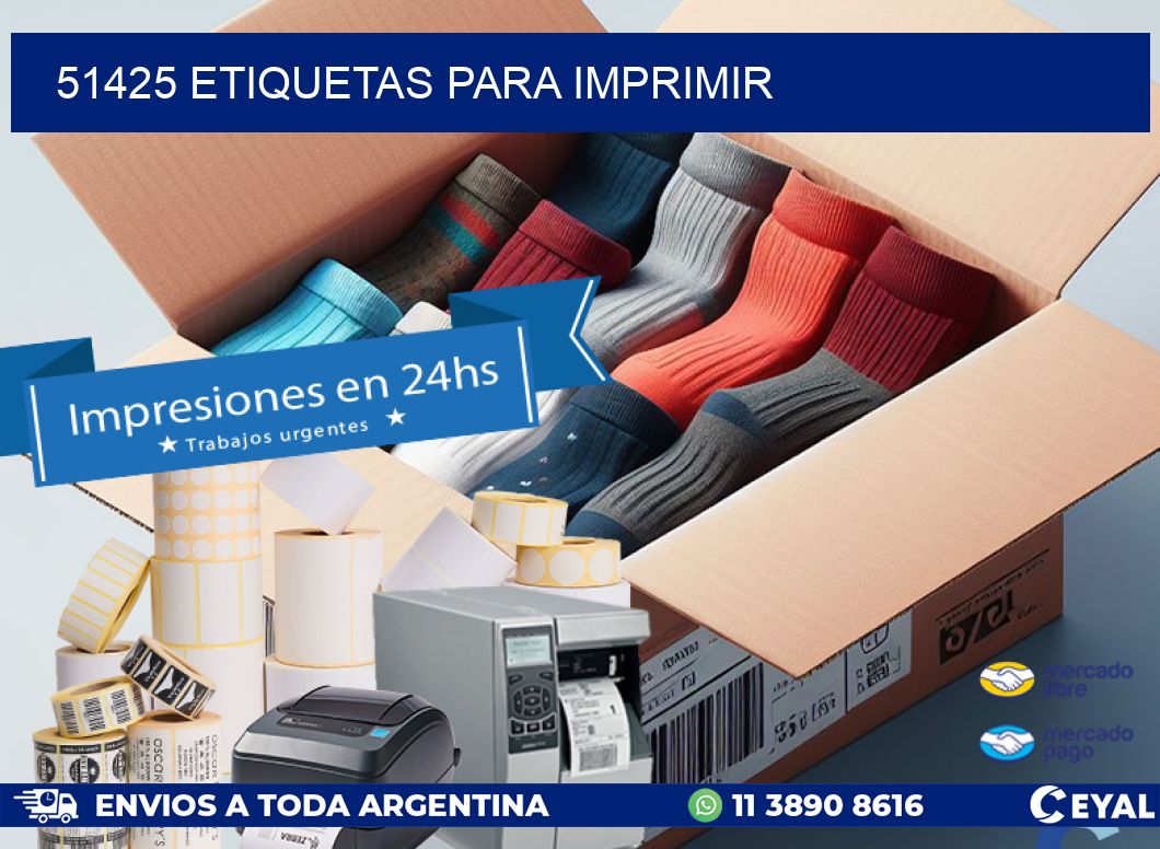 51425 etiquetas para imprimir