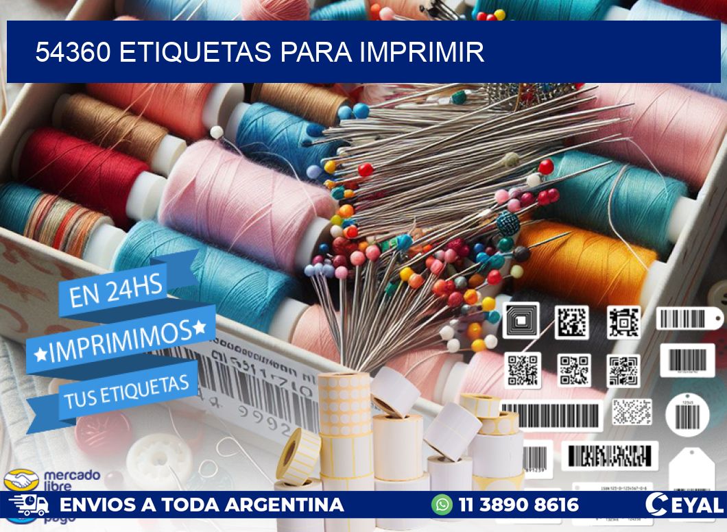 54360 ETIQUETAS PARA IMPRIMIR