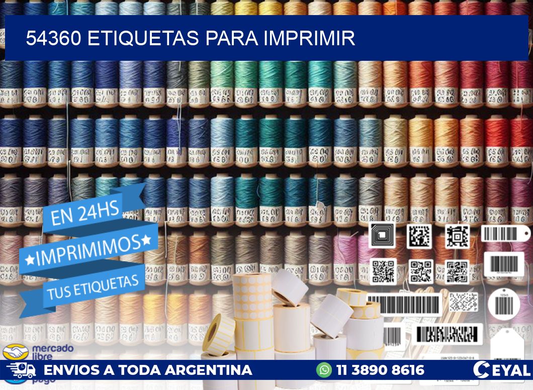 54360 ETIQUETAS PARA IMPRIMIR