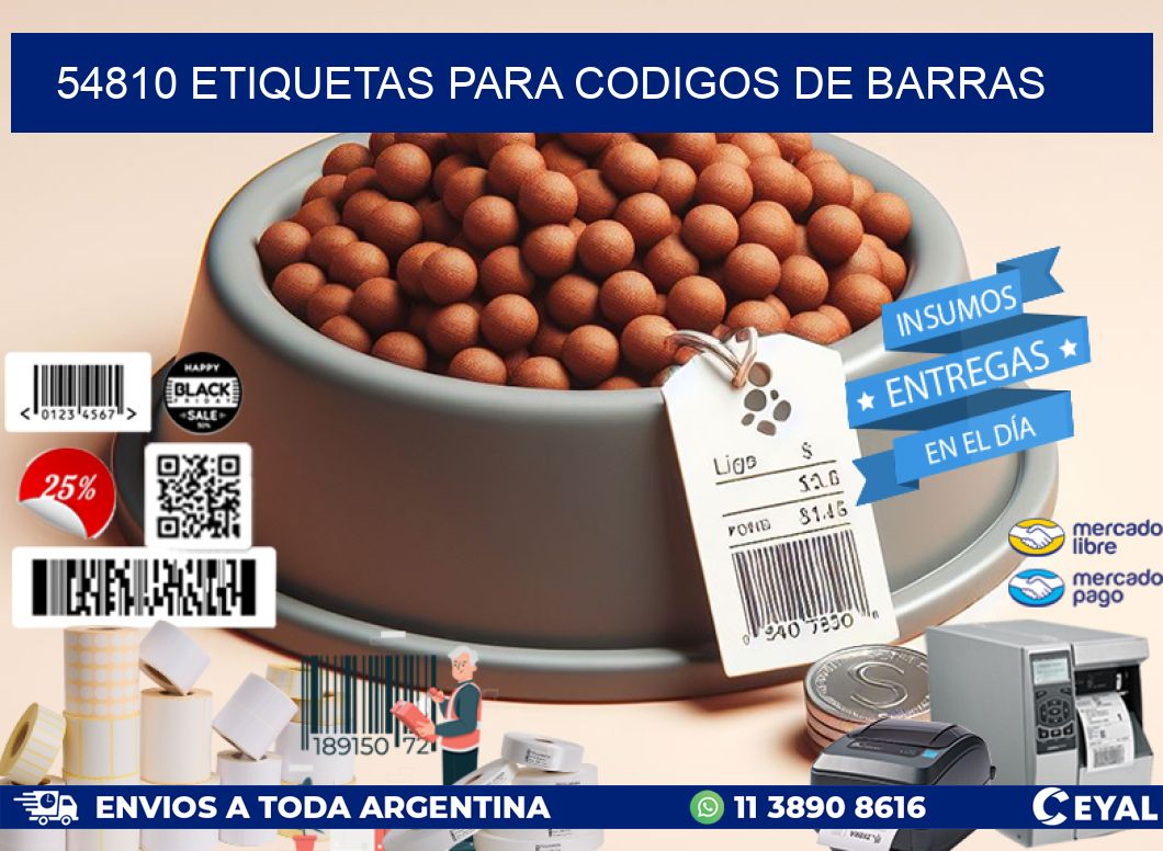 54810 ETIQUETAS PARA CODIGOS DE BARRAS